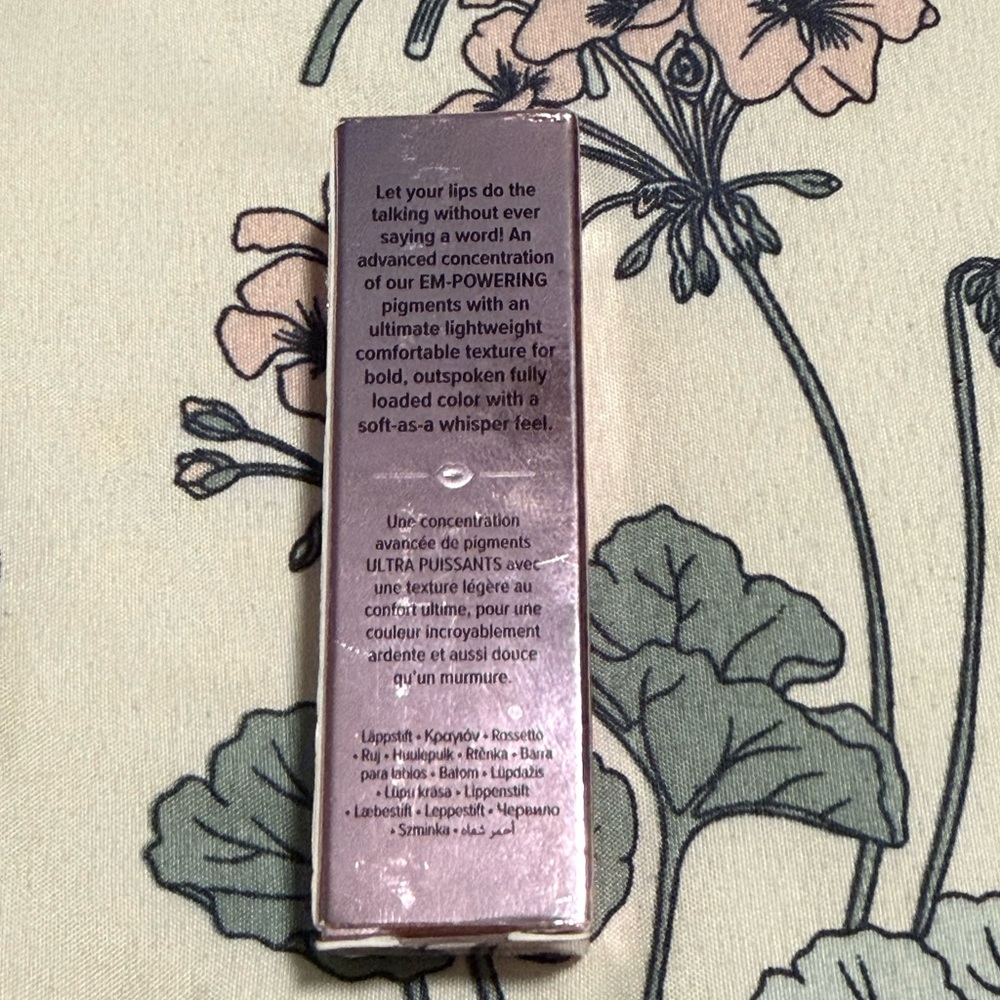 Too Faced Lady Bold Em-Power Pigment Velvety Cream Lipstick | Unafraid | New - Picture 6 of 8